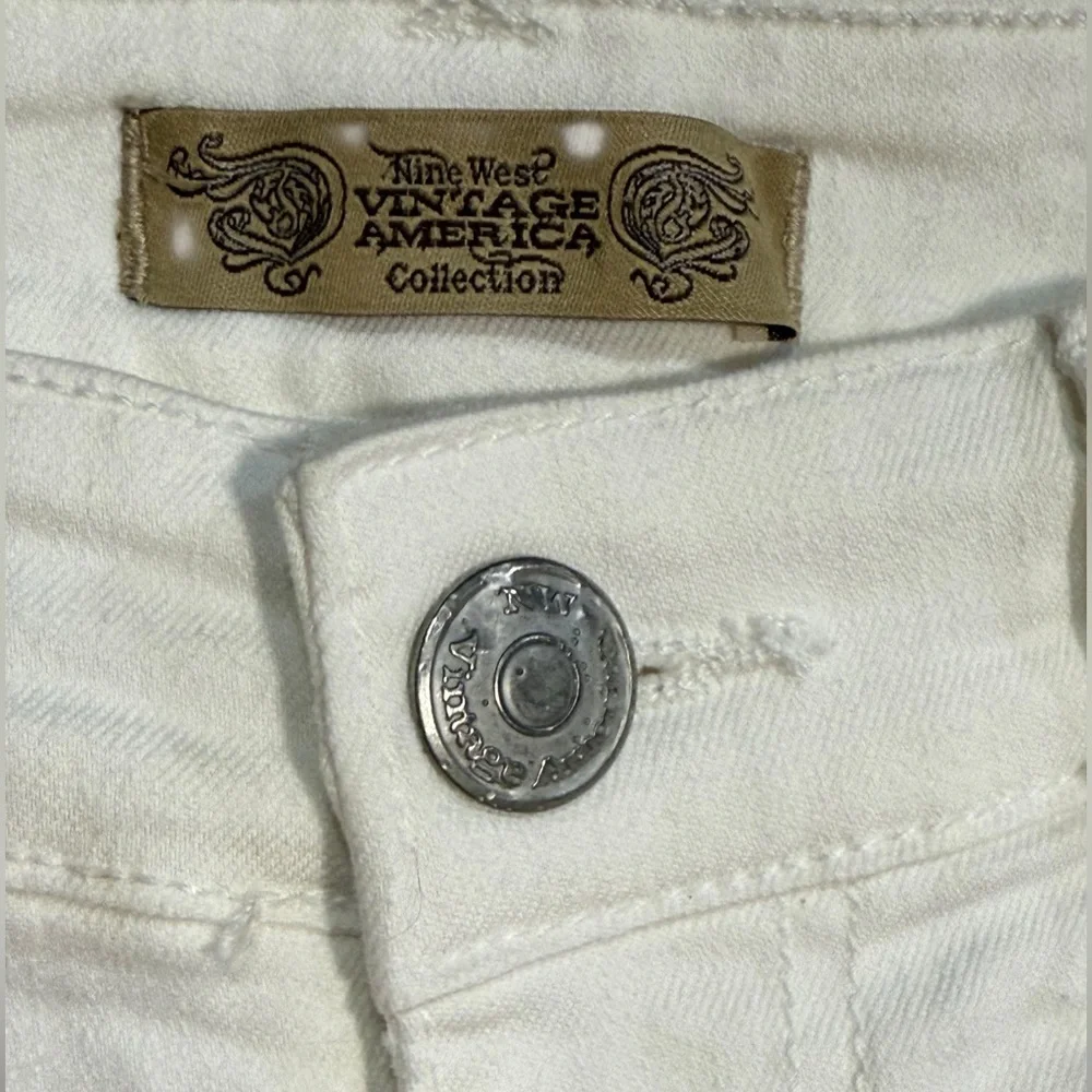 Nine West Vintage America White Stretch Jeans Size 2 Skinny - Picture 8 of 15